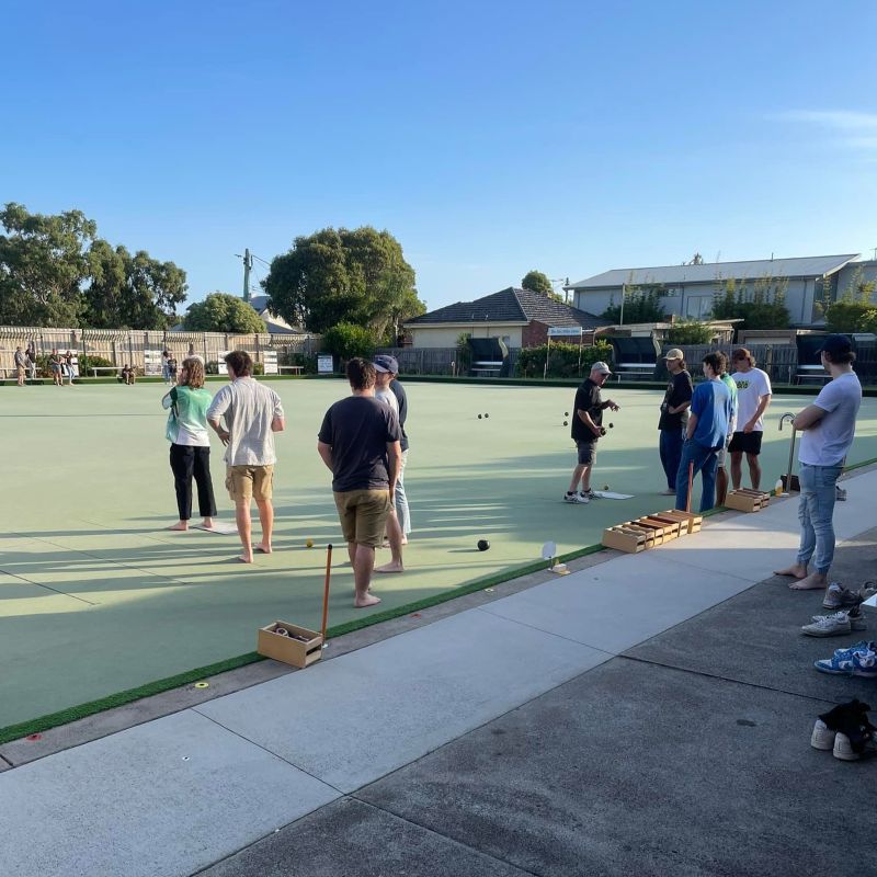 Barefoot Bowls at Mordialloc Bowls
